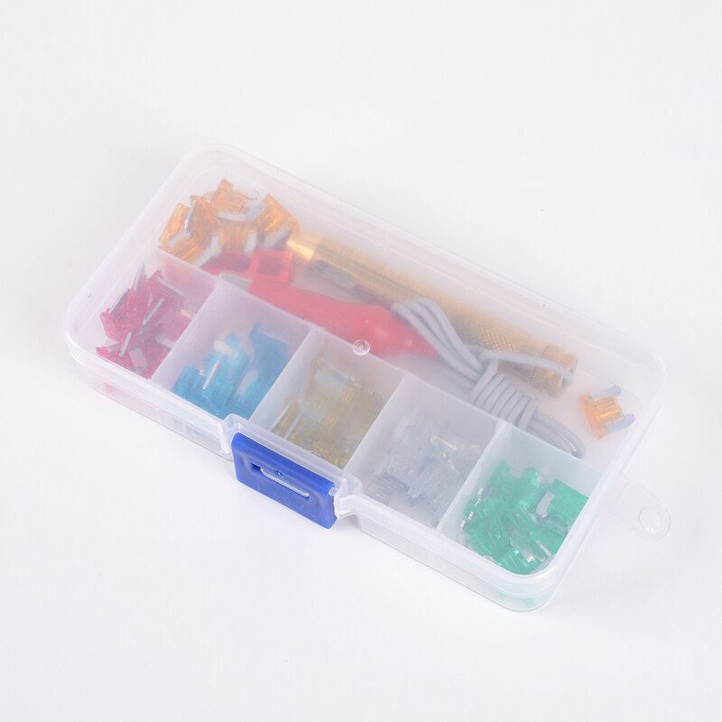 60Pcs Car Micro Fuse Assortment Kit 5A 10A 15A 20A 25A 30A Auto Blade Fuses With Test Pen Clip For Car Motorcycle Boat