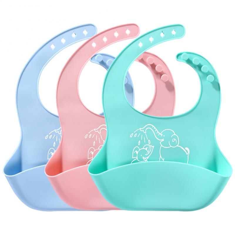 Bavoirs bébé alimentation bébé roter chiffons bébé garçons filles imperméable Silicone bavoir tabliers Babador plastron bébé trucs bavoirs réglables