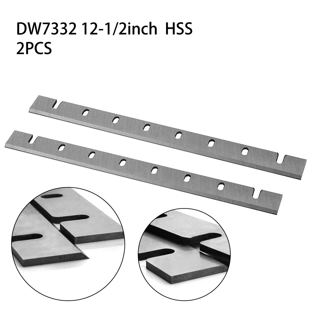 2pcs Planer Blades Kit 12-1/2 Inch Planer Replacement For DW7332 DW733