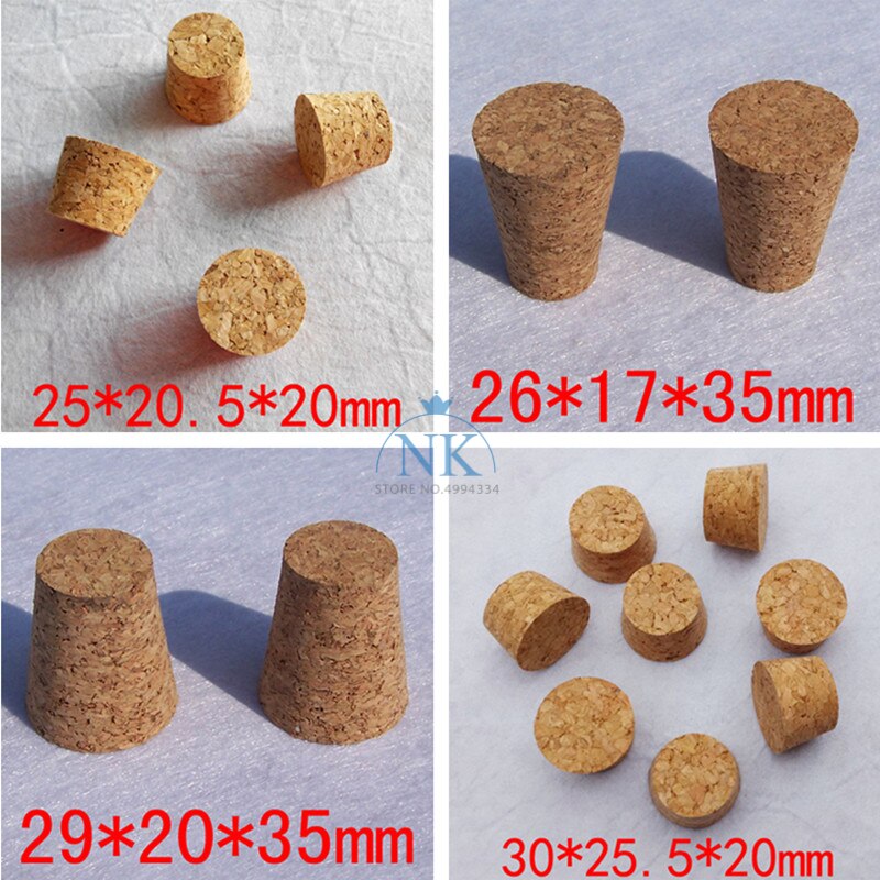 50pcs Top DIA 13mm to 39mm Synthetic Cork Lab Test Tube Cork cap Glass jar lid Wine bottle stopper Flask sealing plug