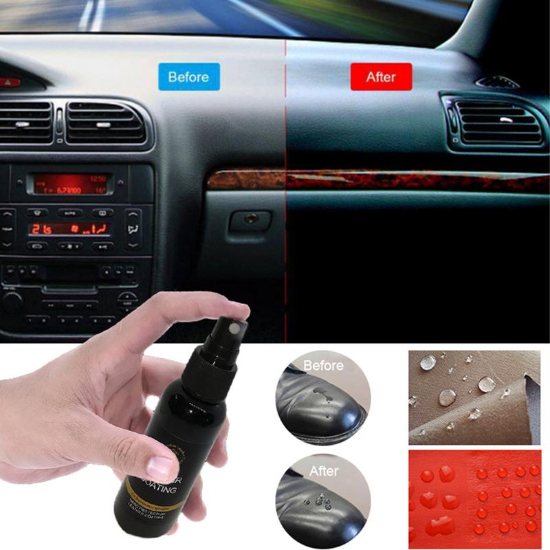 Ceramic car Coating Car Polish Wax Plastic Leather Retreading Agent Automotive Interior Cleaner 50ml Care