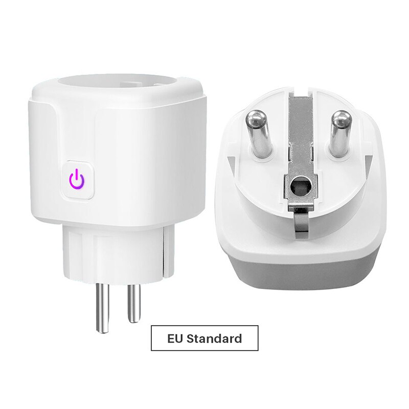 WiFi Smart Wireless Plug EU 16A Adaptor Remote Voice Control Power Energy Monitor Outlet Timer Socket for Alexa Google Home