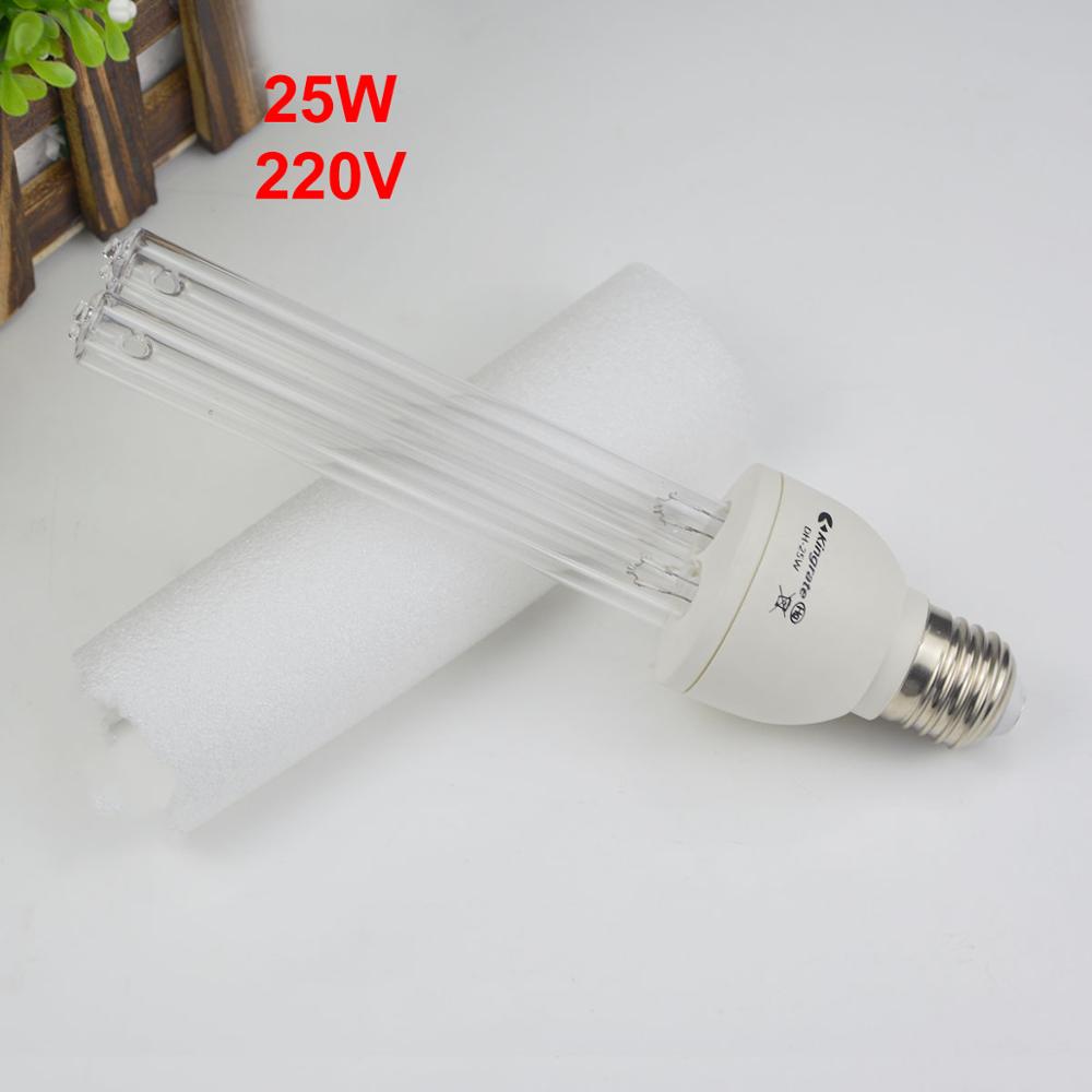 UVC Quarz Keimtötende UV lampe E27 220V 110V UV-licht Rohr Desinfektion Ultra violett beleuchtung für Bakterium Milbe mörder Schlecht: 25W 220V Nein Stecker / UVC ohne Ozon