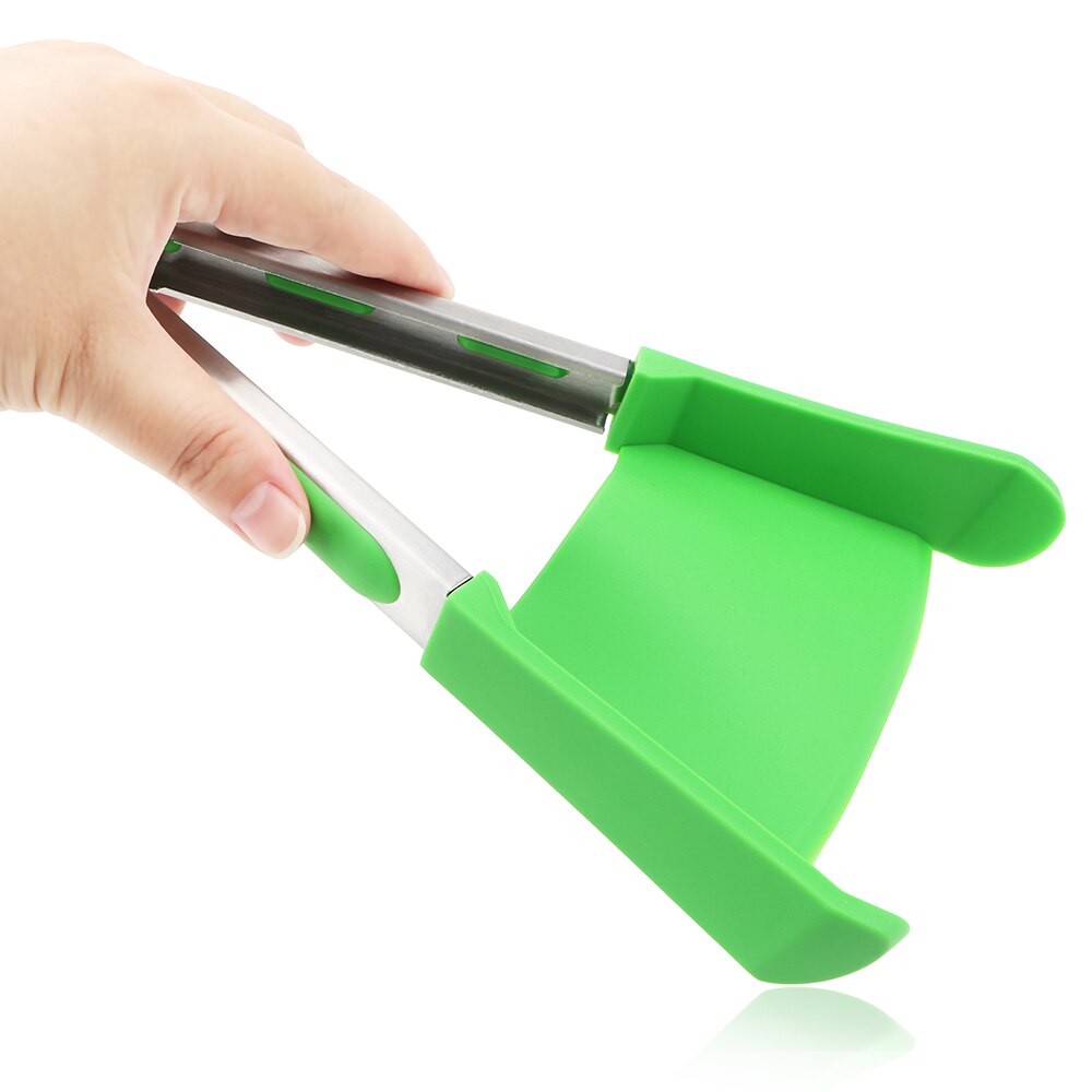 2in1 Silicone Food Clip Multifunctional Kitchen Gadget Smart Silicone Spatula Clip Flat Bottom Food Clip