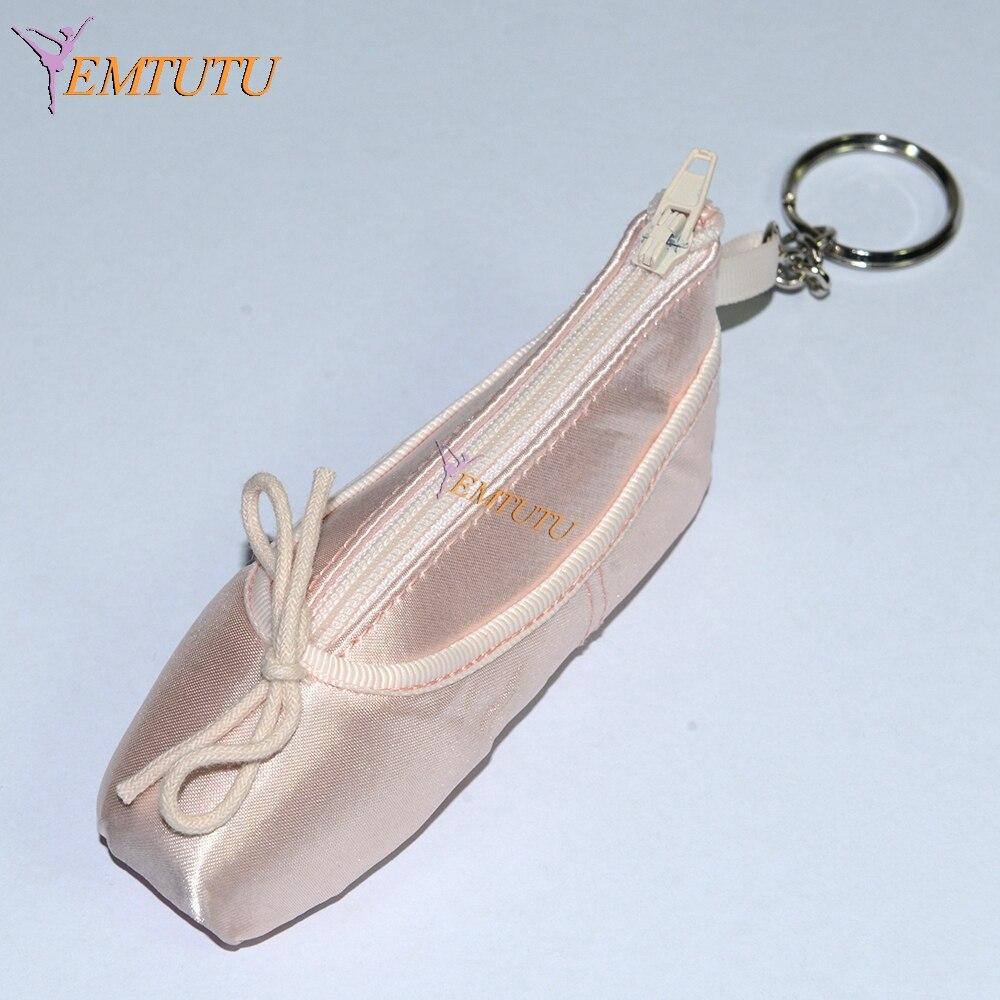 Mini llavero con zapatilla de Ballet, de Ballet, zapatos de punta de satén, llavero rosa, zapatos de baile, bolso de Ballet, cadena con abalorio, accesorio de Ballet