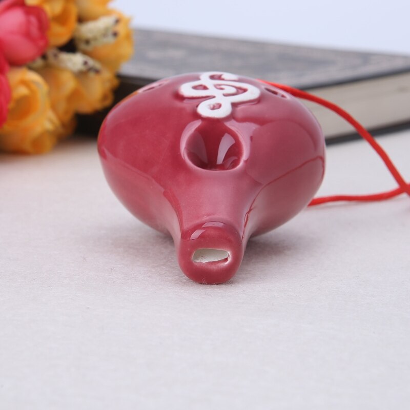 flauta instrumento Musical esmaltado Alto A C cerámica Ocarina 6 agujeros