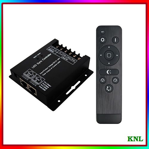 RF Remote Led SYNC Dimmer,Led Strip Dimming Controller DC12-24V Led Lighting Brightness Controller Wireless Remote Control