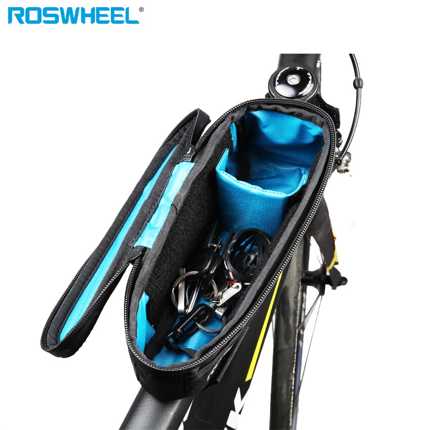 ROSWHEEL AANVAL Waterdichte Fietstas Front Beam Frame Top Tube Bag MTB Road Foldig Bike Phone Bag Fietsen Accessoires