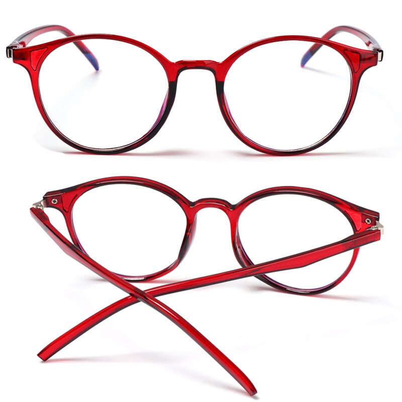 1Pc Computer Glasses Anti Blue Ray Blue Light Blocking Glasses Optical Eye Spectacle UV Blocking Gaming Filter Round Eyeglasses