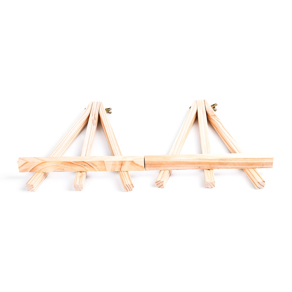 2 Stck Mini Künstler Holz Staffelei Holz Hochzeit Tisch Karte Stand Anzeige Halfter Für Party Dekoration 24cm 1PJ00585-2 Triange staffelei