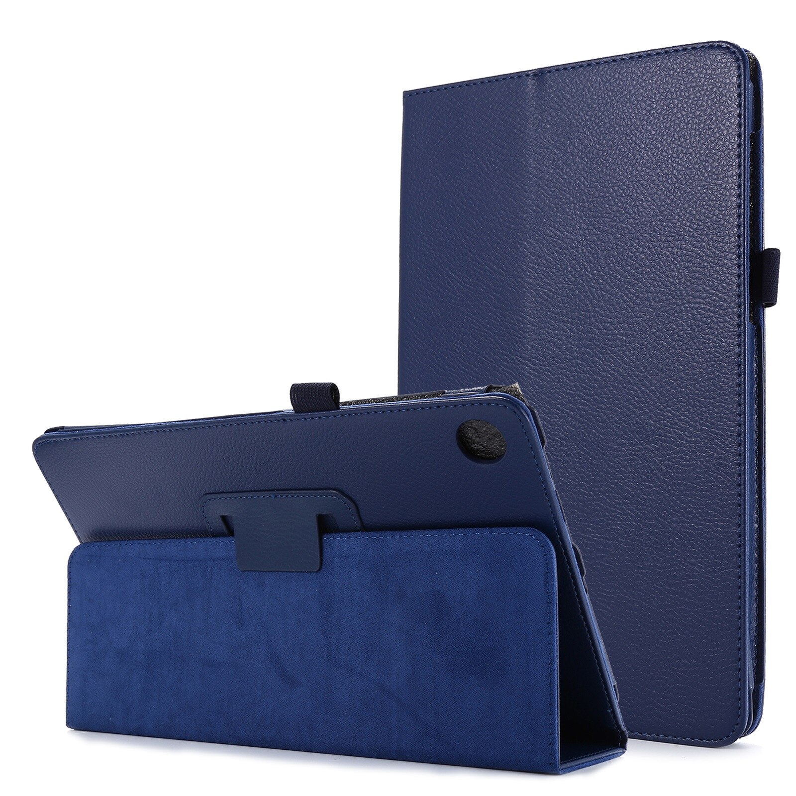 for Lenovo Tab M10 FHD Plus Tablet Case for 10.3Inch TB-X606F Tablet PC Folding Folio Case Protective Cover Protetor Stand: Dark Blue