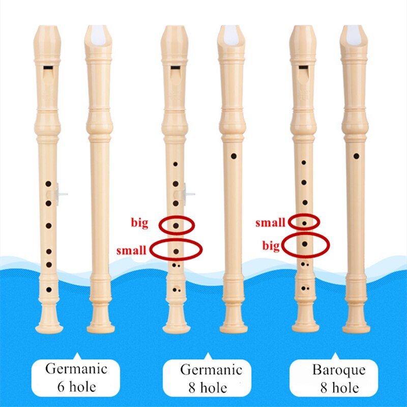 Chinese Recorder gaita 6/8 hole Soprano Germanic vertical flute C Key Music Instruments Clarinet flauta dulce funda flauta dulc