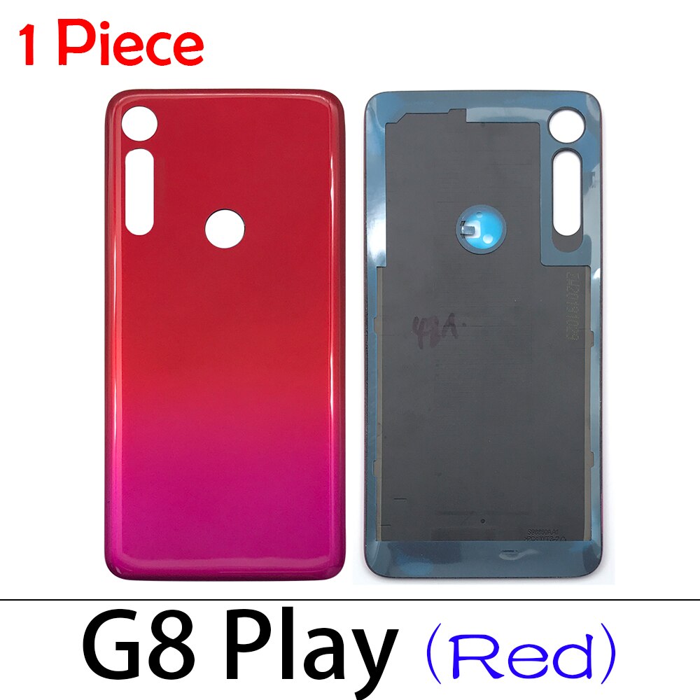 Back Battery Cover door sticker Adhesive glue tape For Motorola Moto G7 Power / G7 Plus / G8 Play / G8 Plus/ X4: G8 Play  red
