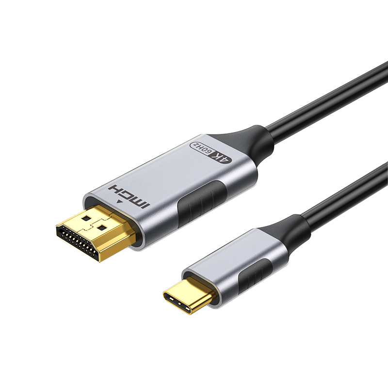 USB C to HDMI Cable (4K@60Hz) 3.3FT Type C to HDMI Adapter Thunderbolt 4/3 to HDMI for Home Office Compatible with iPhone 16 Pro