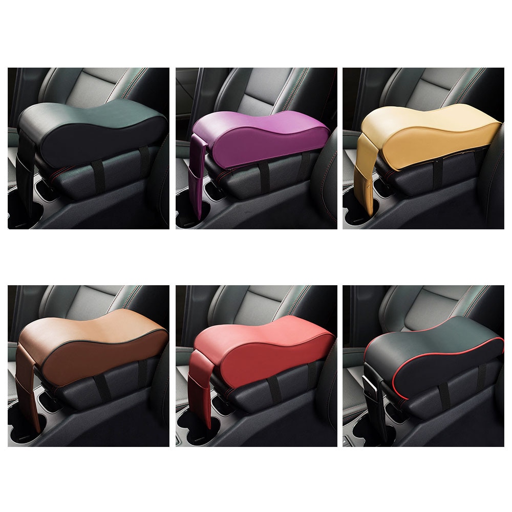 Universal Leather Car Armrests Pad Auto Armrest Car Center Console Arm Rest Seat Box Pad Vehicle Protective Car Styling