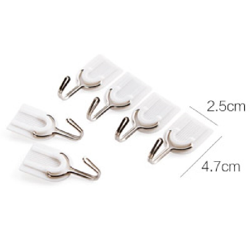 5Pcs Keuken Viscose Haak Deur Haak Hanger Sleutelhouder Muur Sticky Geen Ponsen