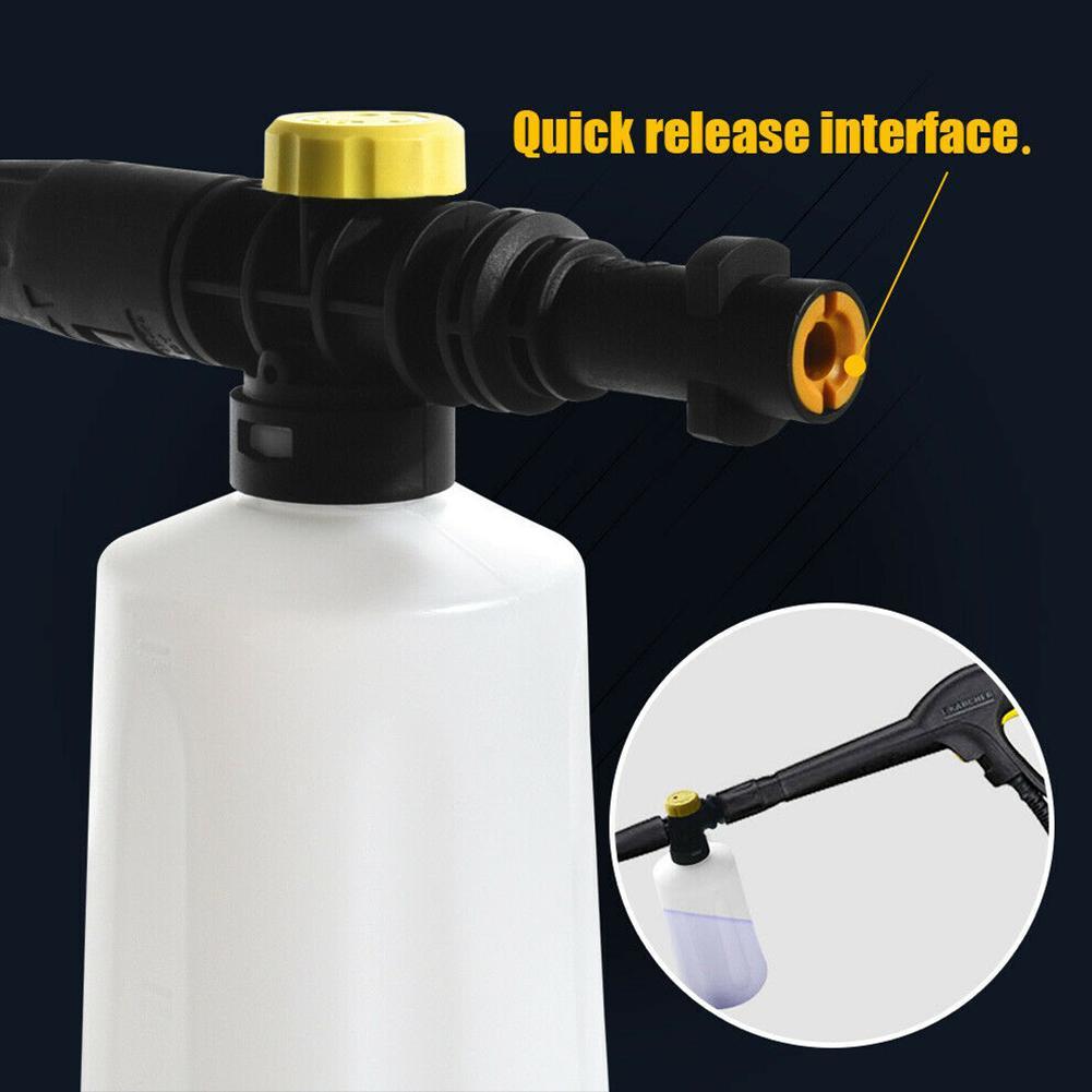 750Ml Foam Lance Voor Karcher K2 K3 K4 K5 K6 K7 Auto Hogedrukreinigers Zeep Schuim Generator Met Verstelbare spuit Nozzle