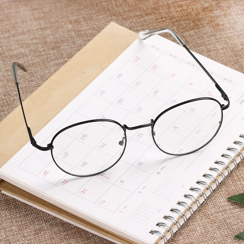 Metalen vintage ronde bril oversized brilmontuur optische oogzorg brillen draagbare brilaccessoires