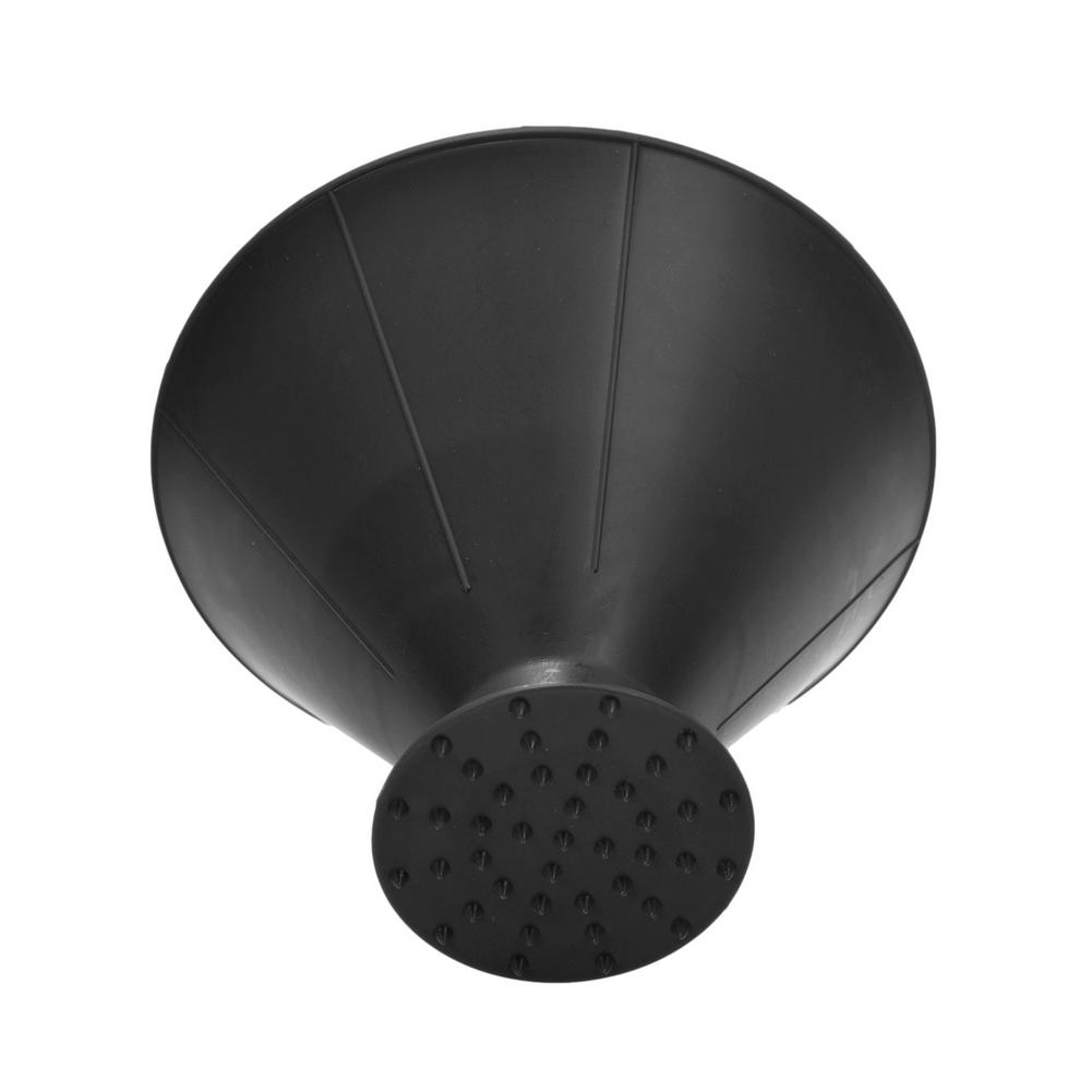 Car Magical Window Windshield Ice Scraper Oil Funnel Snow Remover Shovel Cone Ice Scraper Car Window Deicing Tool: Black