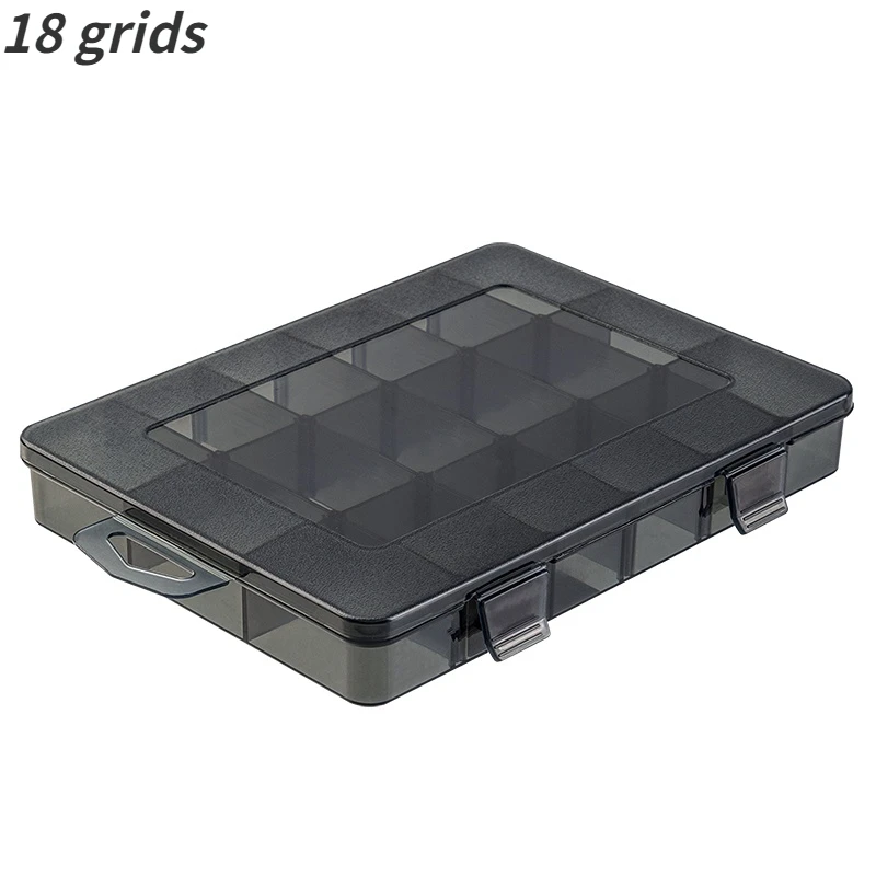 9-24 Grids Adjustable Organizer Storage Container Compartment Plastic Storage Box Component Screw Holder Case Display Container: DARK GRAY