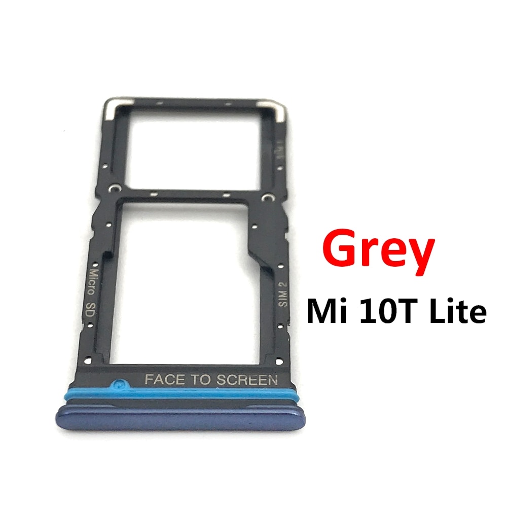 10Pcs Voor Xiaomi Mi 10 Mi10 Pro Mi 10T Lite Poco X3 Sim Card Tray Slot Houder Adapter socket Telefoon Vervangende Onderdelen