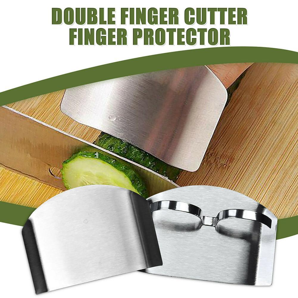 1Pc Veiligheid Rvs Vinger Hand Protector Guard Mes Gesneden Vinger Bescherming Groente Snijden Hand Guard Kitchen Tool