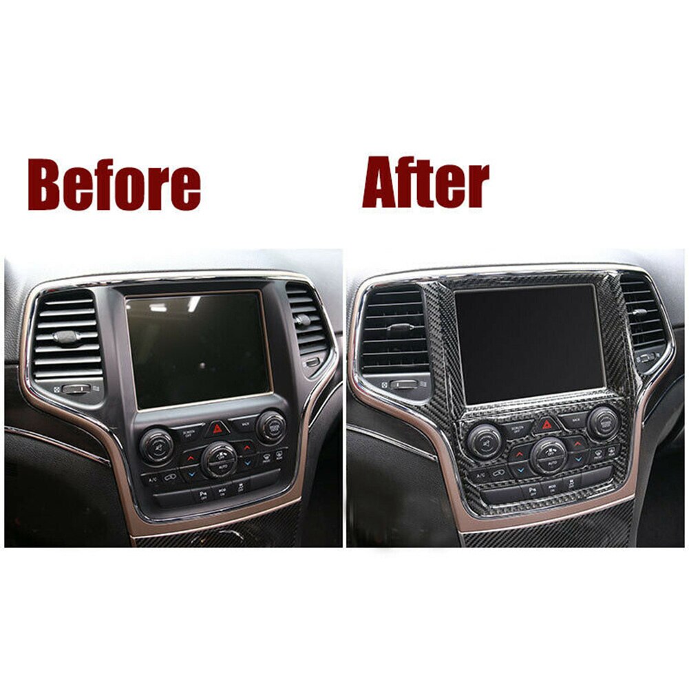 Voor Jeep Grand Cherokee -18 Trim Cover Panel Carbon Fiber Grote