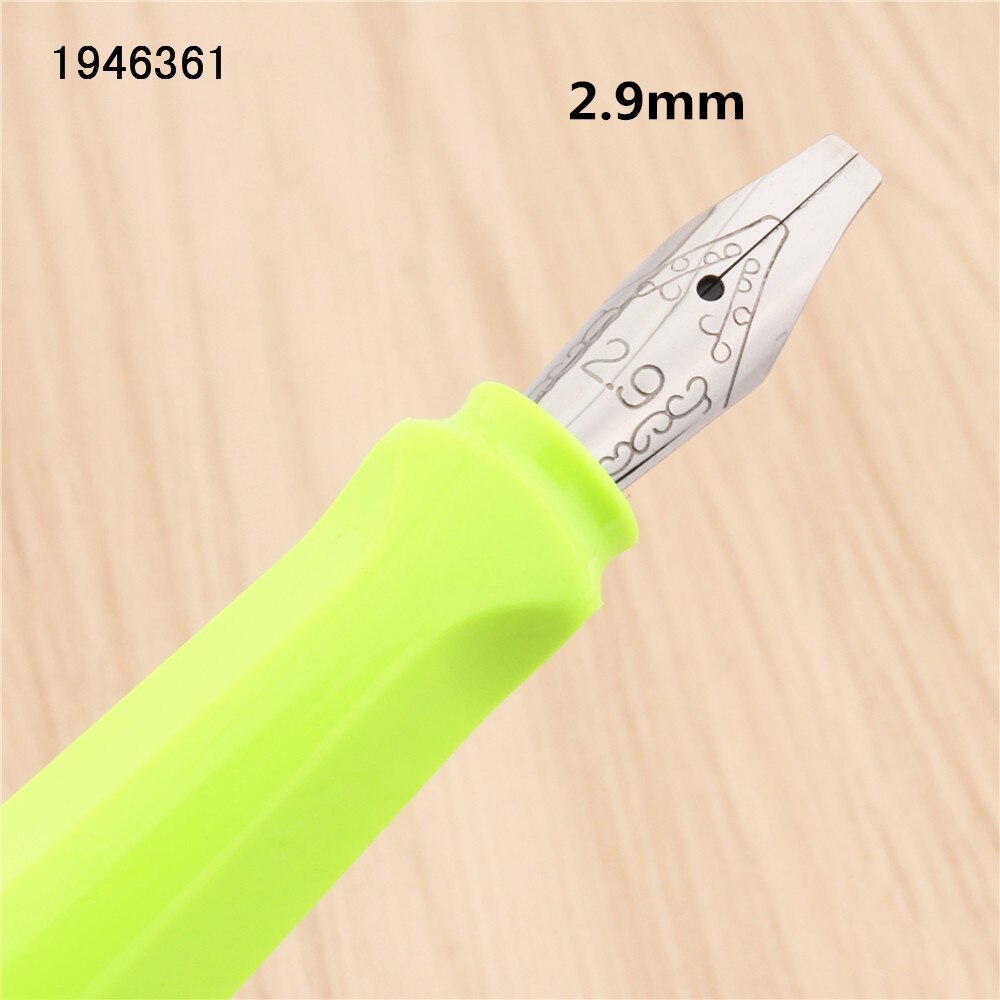 Jinhao 871 fluoresoiva vihreä gootti rinnakkain taide kukka body art litteä kärki vinyyli tiibetin arabia opiskelija toimisto mustekynä: 2.9mm