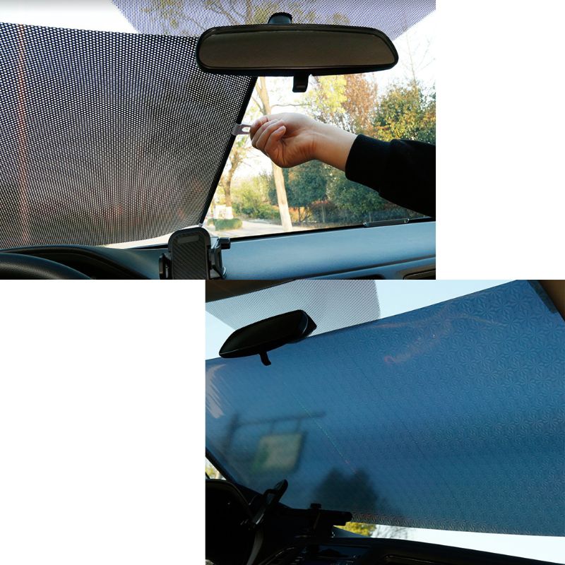 Auto Fenster Schatten Fenster Versenkbare Auto Sonnenschutz für Blockieren Blendung und Wärme Geeignet für Auto