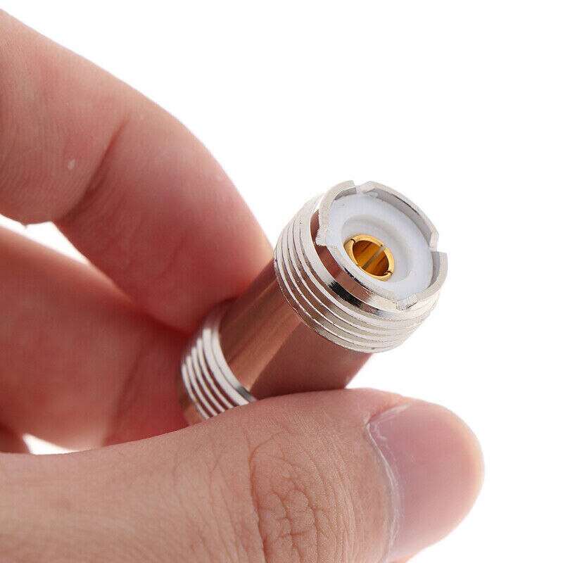 SO-239 PL259 UHF hembra a hembra RF coaxial Cable adaptador conector SO239 adaptador coaxial 1 pieza
