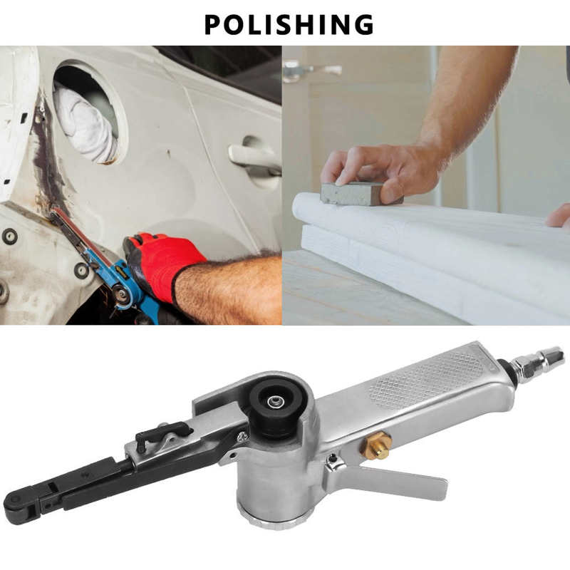 Pneumatic belt sander 10 mm pneumatic belt sander 16000 rpm for sanding polishing deburring chamfering rust removal