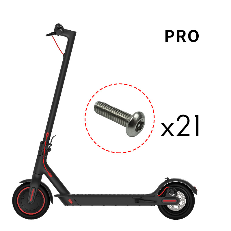 Vis antivol pour la fixation du couvercle du compartiment de la batterie de la trottinette électrique Xiaomi Mijia M365/Pro