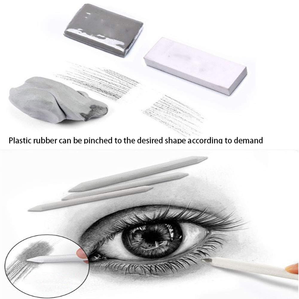 23pcs Sketching Pencils Sketching Drawing Pencils Kit Set Wood Pencil for Art Supplies School Students