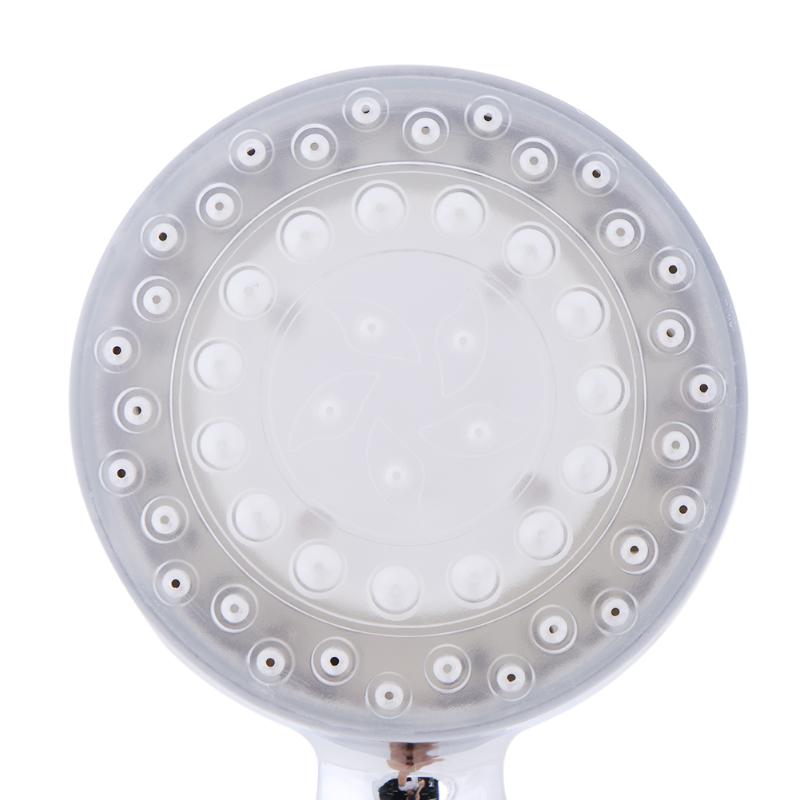 Led Rainfall Shower Head 7 Color Changing Shower Head No Battery Automatic Waterfall Shower Single Round Bathroom Showerhead