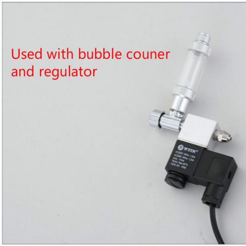 Électrovanne magnétique d&#39;aquarium 220V Co2, bricolage, système CO2, vanne de régulation, interrupteur, accessoires pour Aquarium, plante d&#39;eau