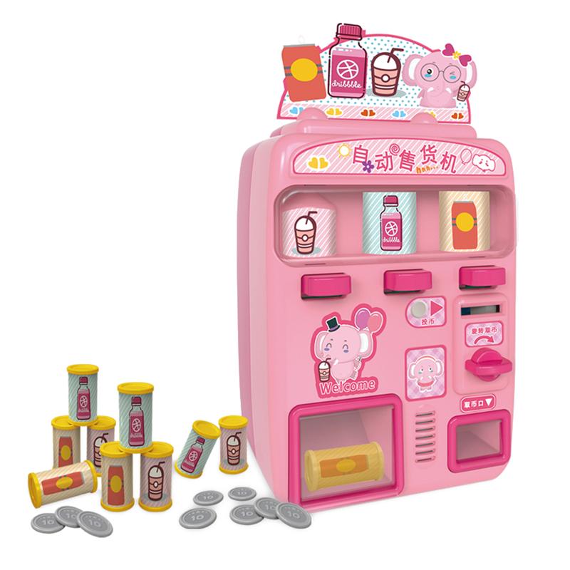 1 Set Van Mini Automatische Drankautomaat Speelgoed Simulatie Winkelen Automaat Light Sound Effect Educatief Speelgoed