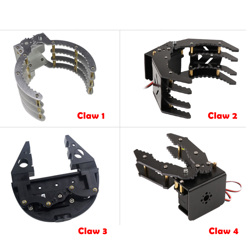 Mechanical Claws Grippers Robot Mechanical Arms with 180 Degree Servos for Arduino DIY Programming STEM Toy Parts