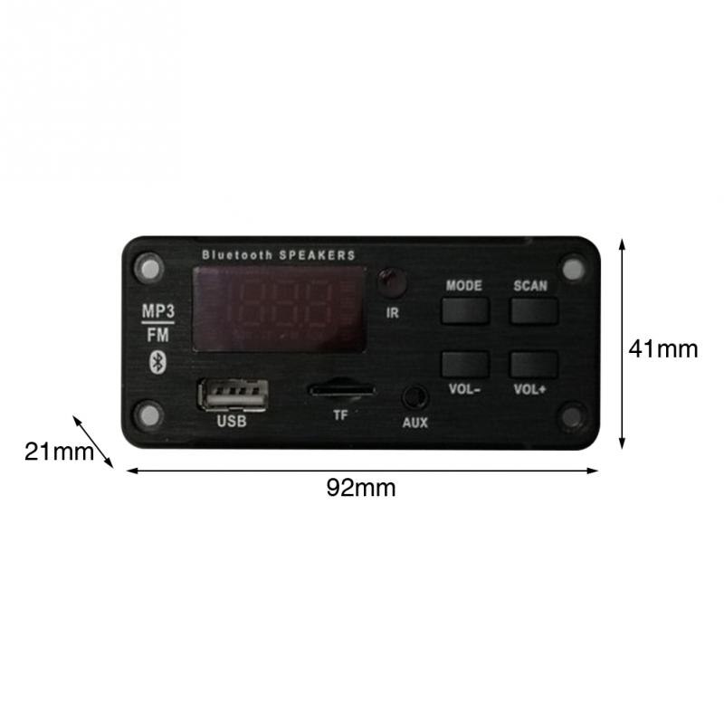Muziek Speler Elektronische Draagbare Professionele Digitale Display Auto Audio Fm Radio Bluetooth Speaker MP3 Decoder Board Bt 5.0