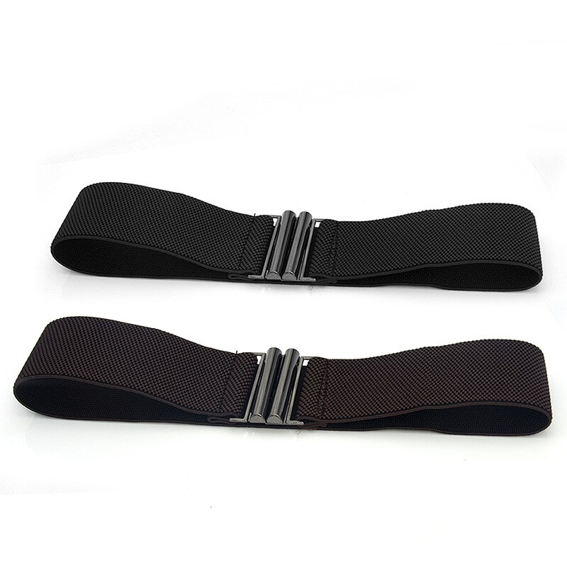 Henreda-Cinturón de vestir para mujer, cinturón de Cintura elástica ancha, accesorios de faja ancha elástica, corsé de cintura, hebilla de Metal,