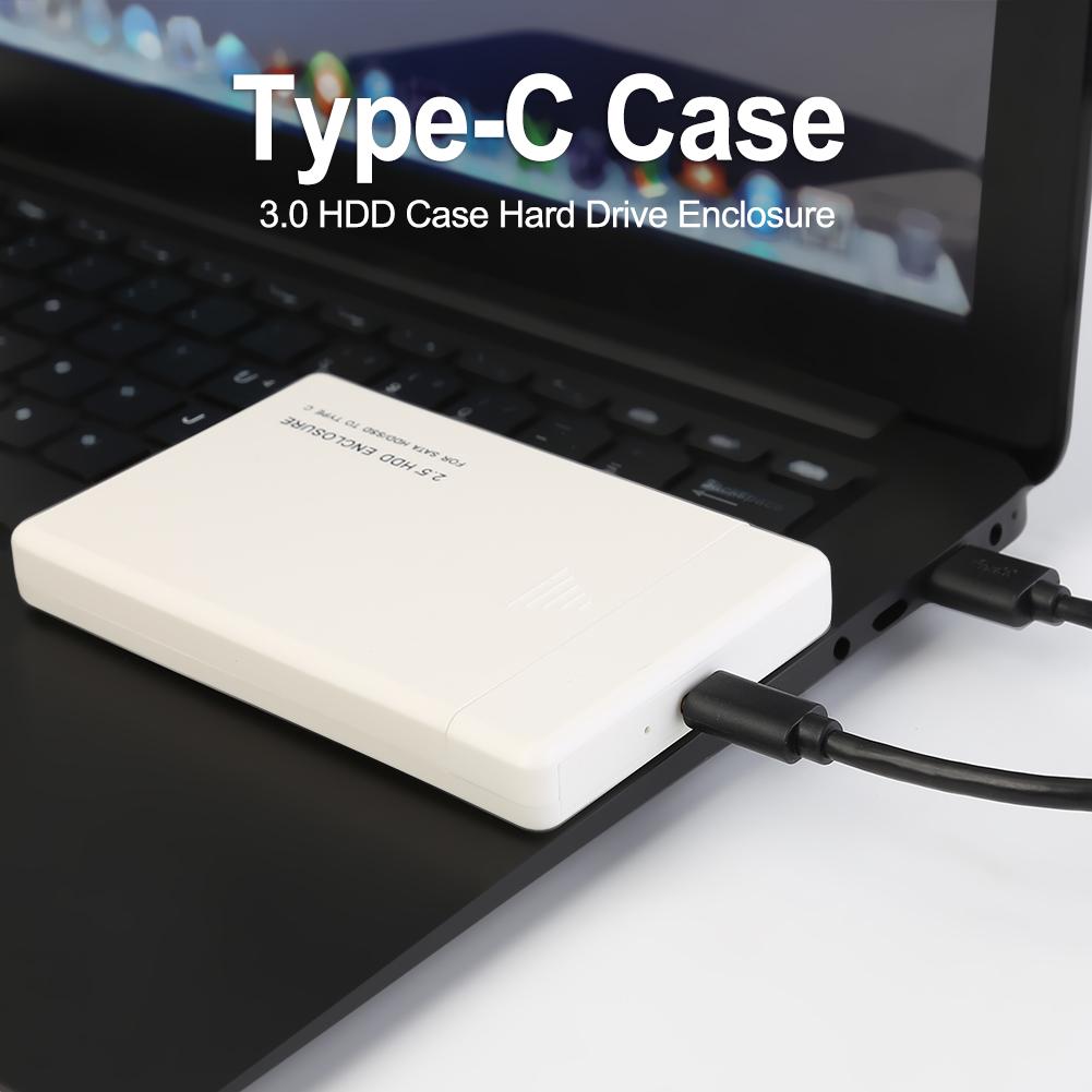 2.5 inch SATA to USB 3.0 Adapter HDD Case Hard Drive Box for SSD Disk HDD Box Type-C Case HD External Hard Disk Box 120*75*14mm