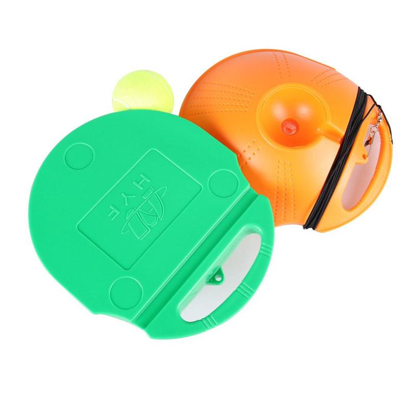Single tennis training device base + rubber band ball convenient self-timer server practice set U1U5