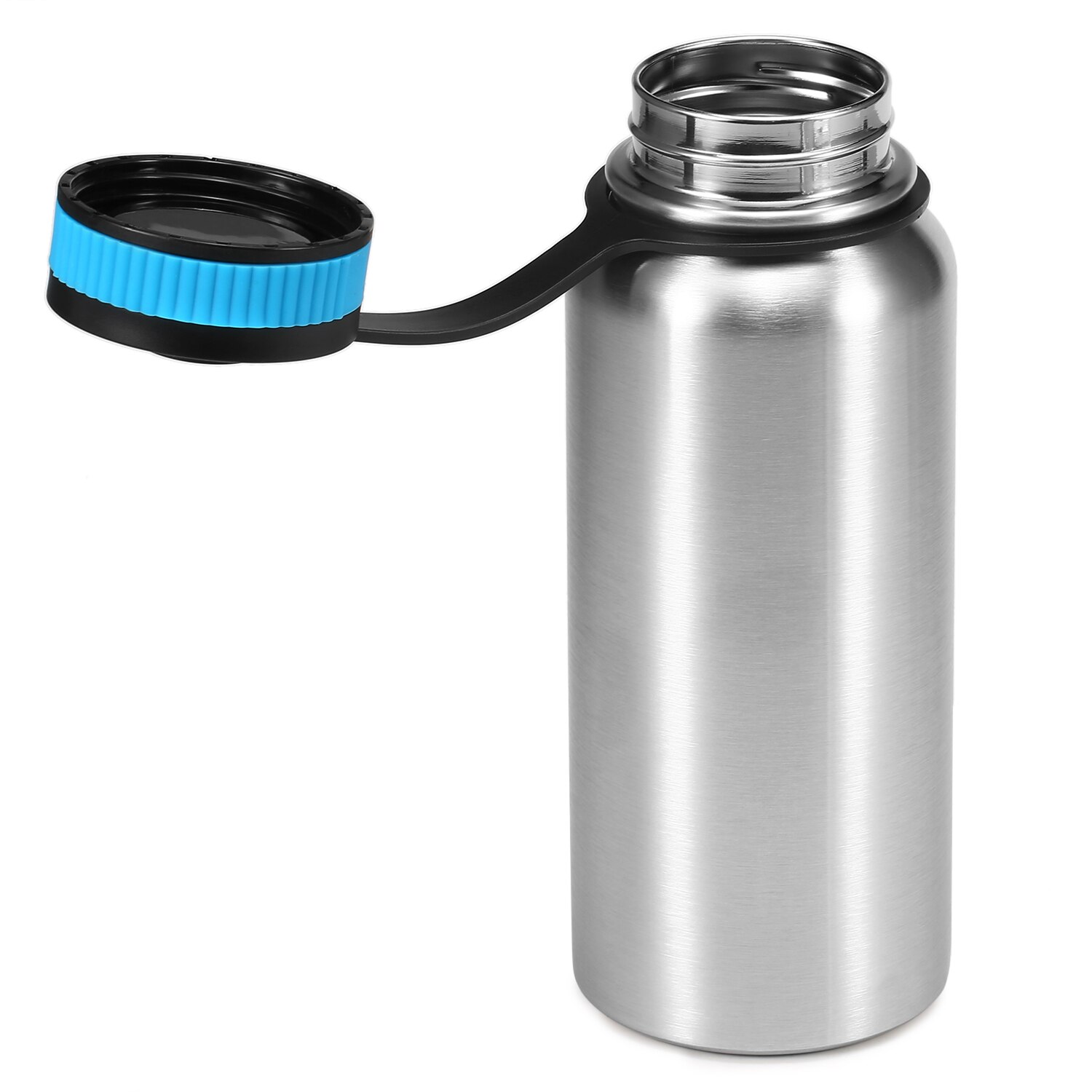 Conjuntos de garrafa acampamento ao ar livre portátil 1000ml de aço inoxidável vácuo isolado garrafa água 700ml copo água pendurado pote para caminhadas