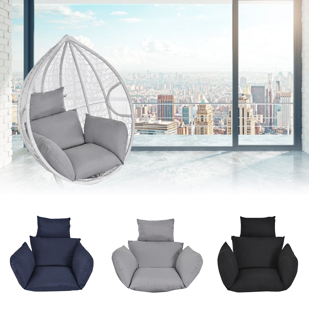 Hanging Egg Chair Cushion Swing Chair Thick Seat Padded Hanging Hammock Chair Cushion Outdoor Cradle Chair Pad No Hammock
