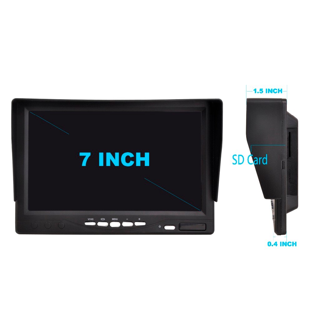 7icnh AHD car monitor IPS Screen ,2CH,with SD Recording