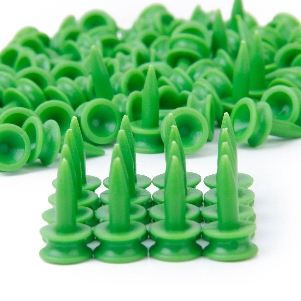 Lot 100 Pcs Green GOLF PLASTIC CASTLE TEES 23mm Small GOLFER ACCESSORIES