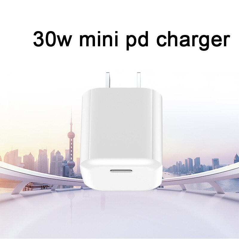 30W Fast Charger Adapter Mini Pd Snelle Lader Hoofd Voor IPhone13 12 11 Reizen Handige Oplader Type C Voor samsung Xiaomi