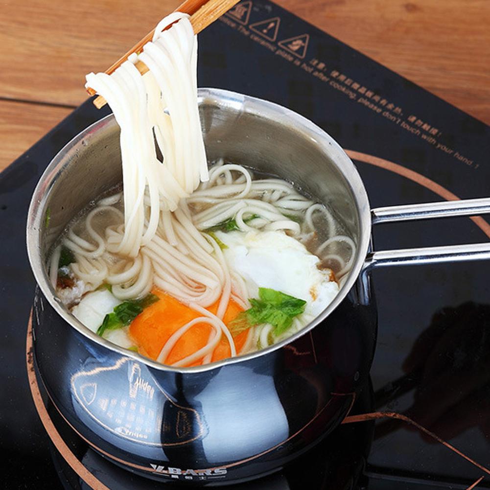 Stainless Steel Milk Sauce Pan Single Handle Butter Syrup Chocolate Sauce Heating Pot Seasoning Sauce Pot Cheese Baking Pot