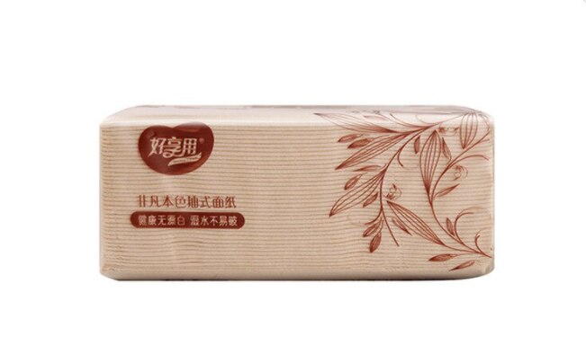 Natural cotton paper original bamboo paper three layers of cotton paper, portable household toilet paper