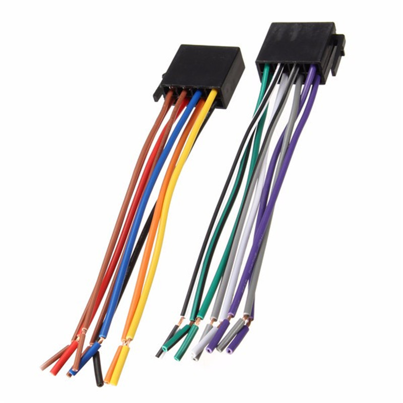 Universal Adapters Wire Harness Adapter Universal Female ISO Wiring Harness Car Radio Adaptor Connector Wire Plug Kit
