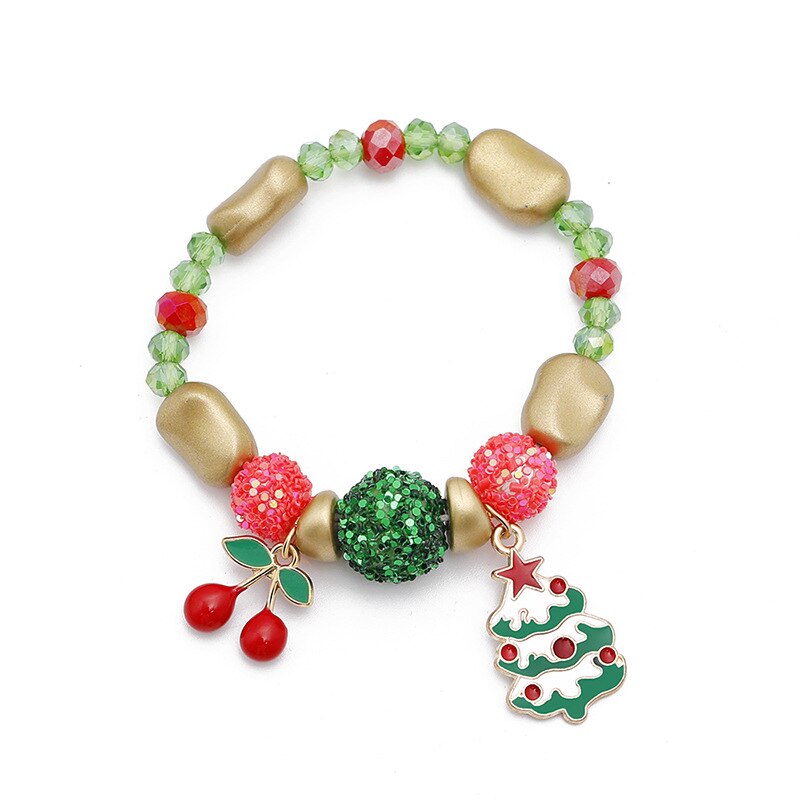 DoreenBeads Christmas Dainty Bracelets Delicate Beaded Bracelet Jewelry For Christmas Party Kids ,1 PC: 9